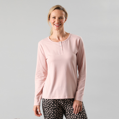 Pijama Con Pata Y Puño Diseño 33200 Peach - Venta por catálogo - Flores  Tienda Online