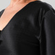 Camisola Amarra Satin Jacquard M Larga 33248 Negro