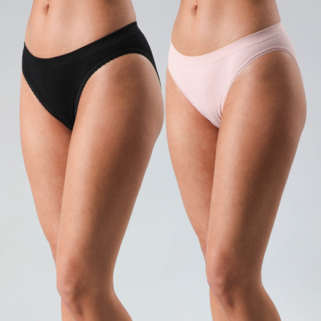 Pack Bikini Rib Seamless Basic 25076 Surtido