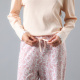 Pijama Escote V Rib Encaje 33466 Cream