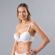 Sosten Copas Encaje Soft Push Up 13484 Blanco