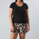 Set Sin Mangas + Short Viscosa 33325 Negro