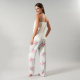 Set Pabilo + Pantalon Satin Print 33593 Blanco