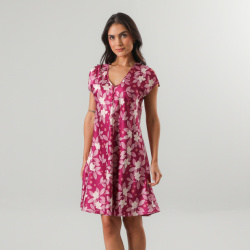 Camisola Amarra Satin Print 33594 Berry