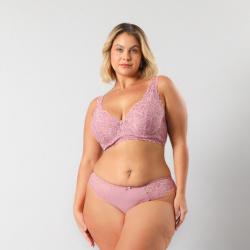 Sosten Bralette Encaje Flor 13500 Orquidea