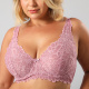 Sosten Bralette Encaje Flor 13500 Orquidea