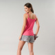 Pijamas Top Pabilo + Short 33622 Rojo