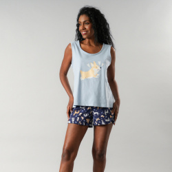 Pijamas Top + Short Caja 33641 Ice