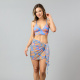 Pareo Mesh Print 33704 Cobalto