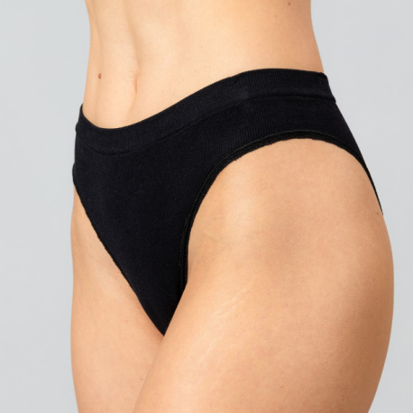 Pack 2X Hikini Seamless Rib 25406 Negro