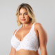 Sosten Bralette Encaje Flor 13500 Blanco