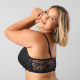 Sosten Bralette Encaje Flor 13500 Negro