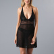 Baby Doll Encaje Con Colaless 33497 Negro