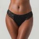 Bikini Lycra Y Encaje Flor 13506 Negro