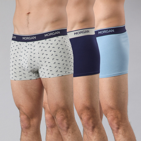 Pack Boxer Corto X 3 33652 Azul