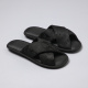 Pantufla Satin Cruzada 33710 Negro